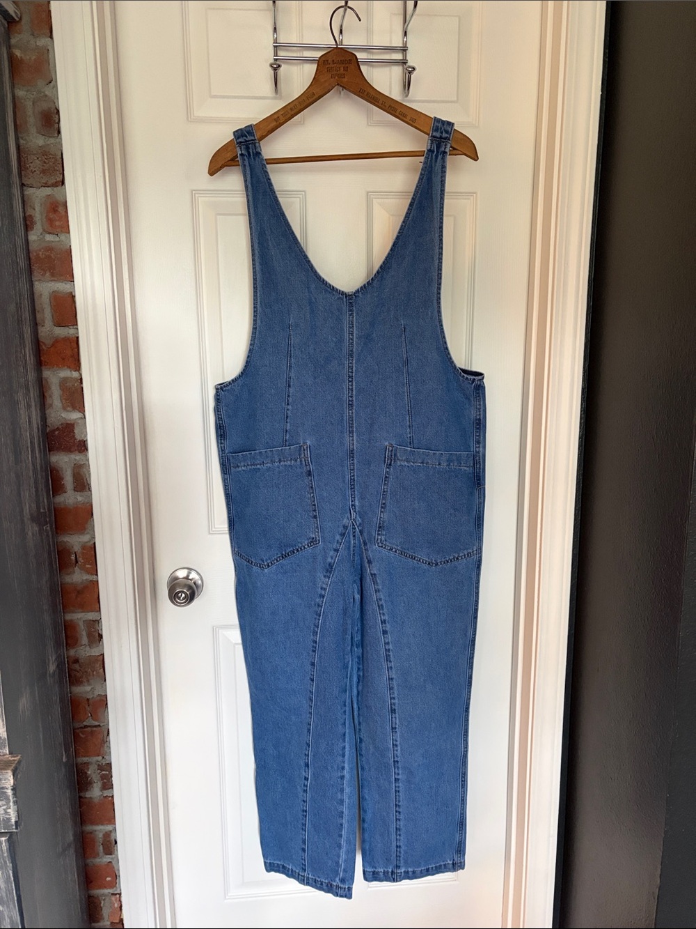 Women's Denim Overalls Front Pocket Design Size Medium